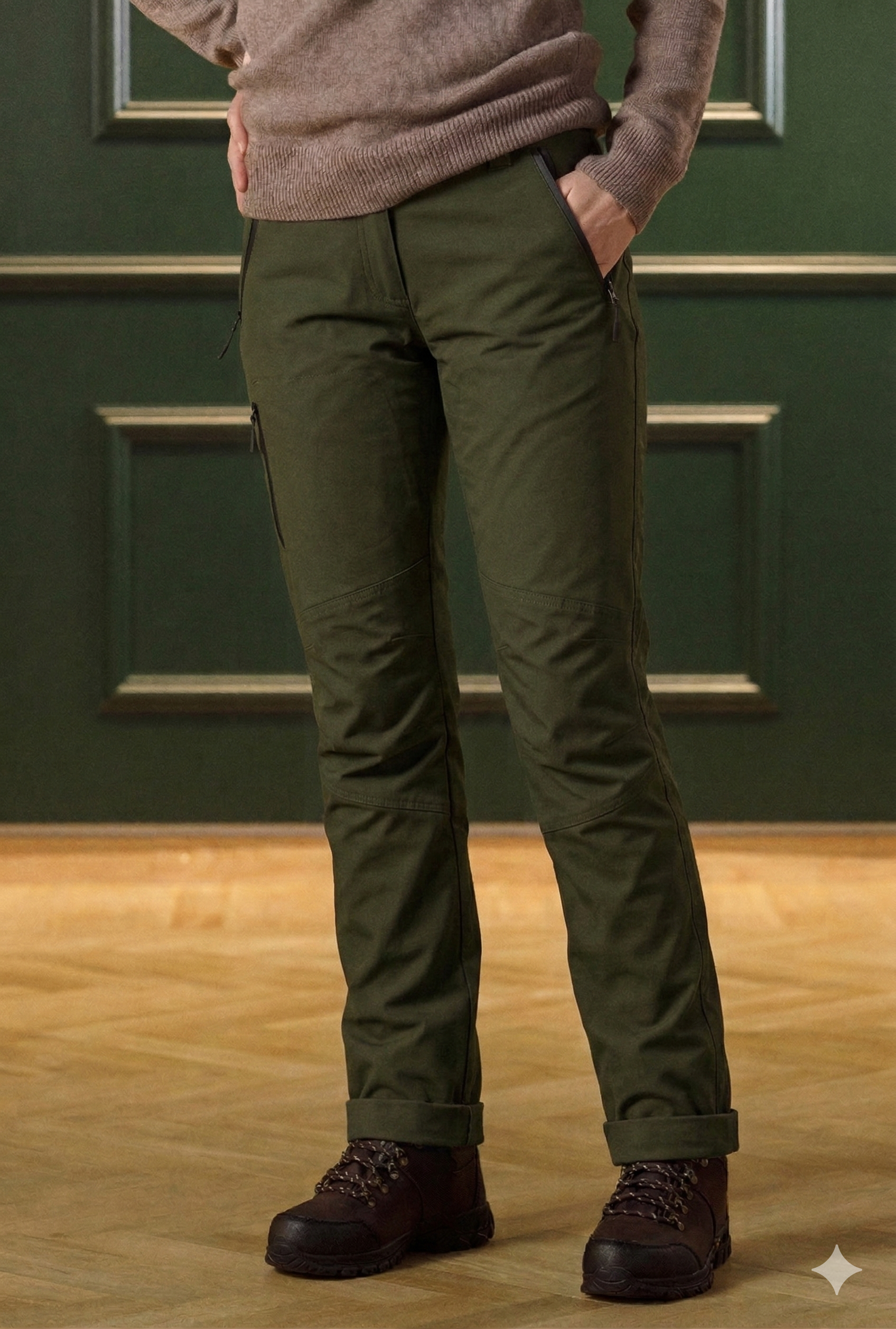 Dynamic Eco Jagdhose Damen - Olivgrün