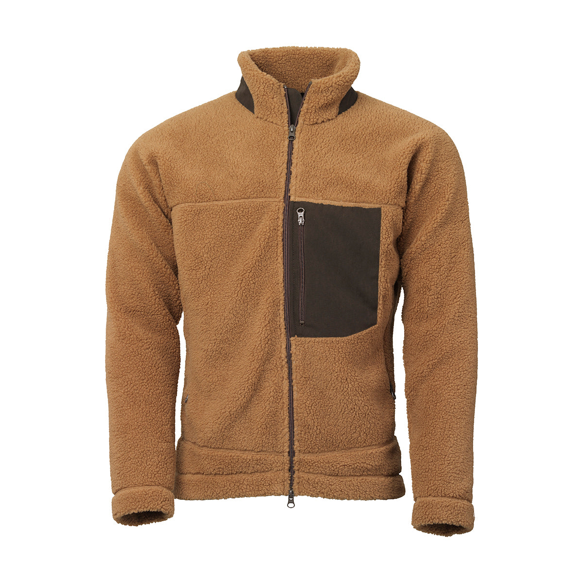 Teddy Fleece Zip Jacket Toffee