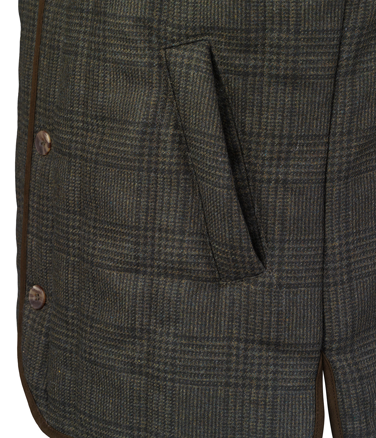 Willow Vertical Quilted Tweed Vest