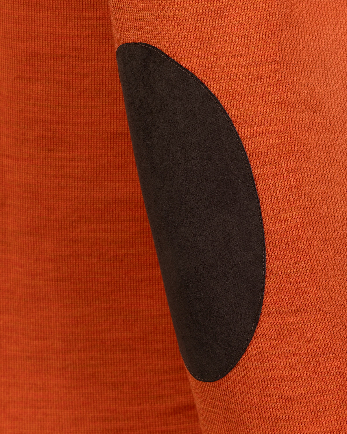 Sussex V-Neck Merino Sweater - Orange
