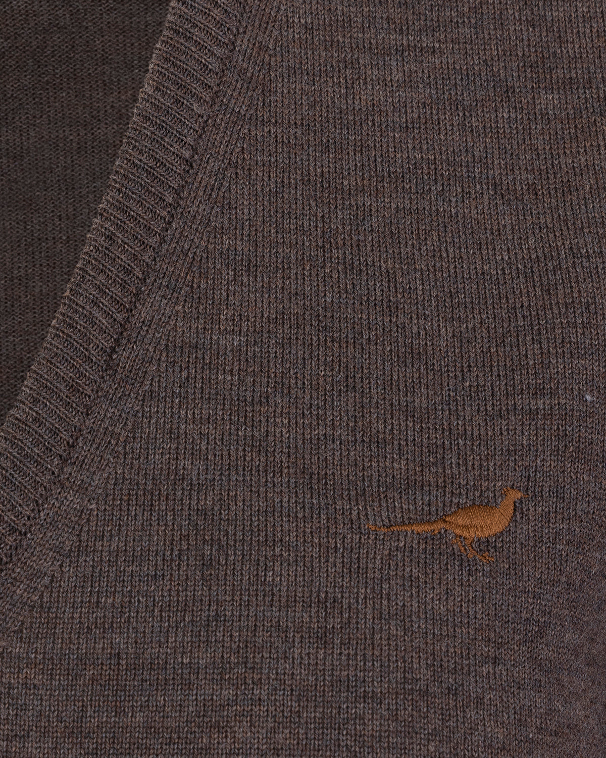 Camilla V-neck Merino Sweater - Chocolate