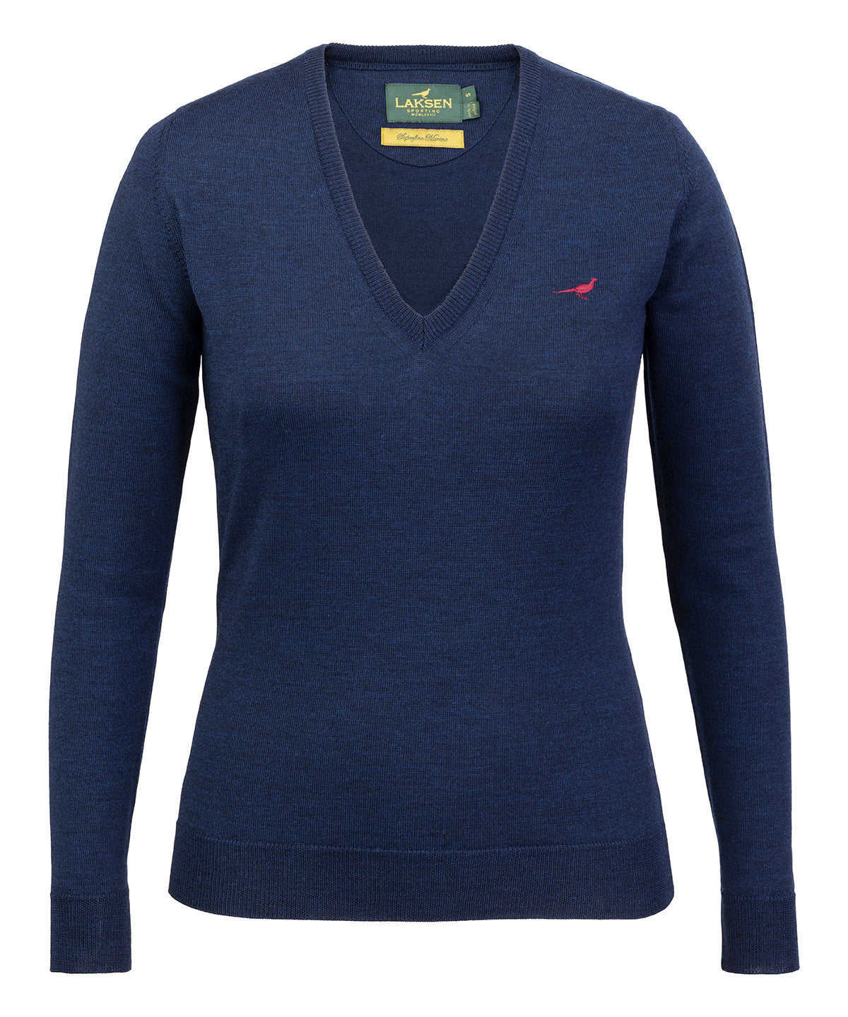 Camilla V-neck Merino Sweater - French Blue