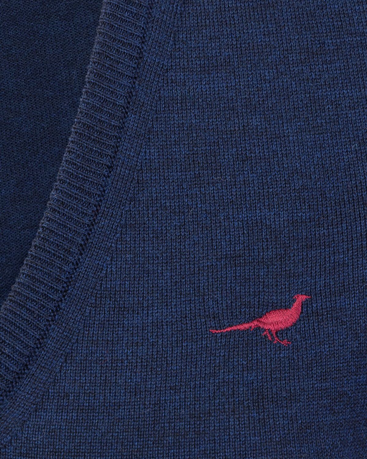 Camilla V-neck Merino Sweater - French Blue