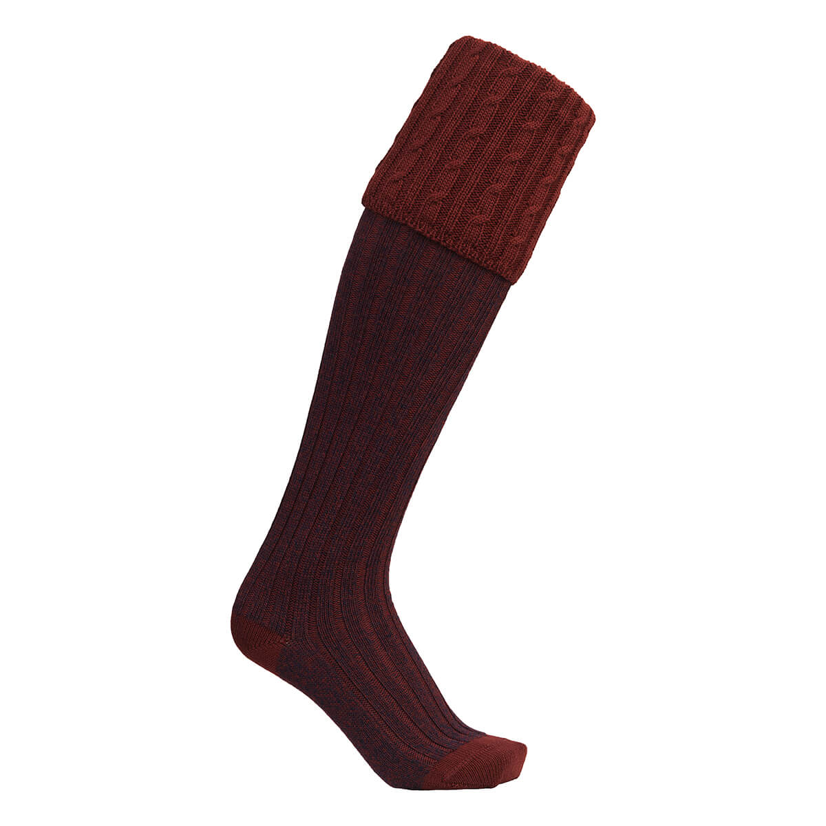 Westwood Mix Shooting Socks – Burgundy