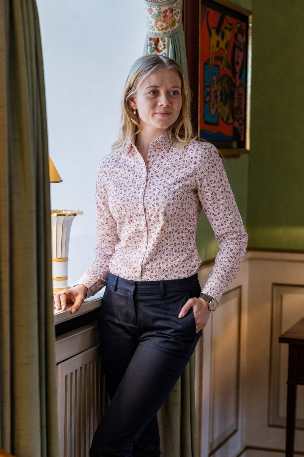 Rose Shirt – Women's – Cotton – Rose/pink
