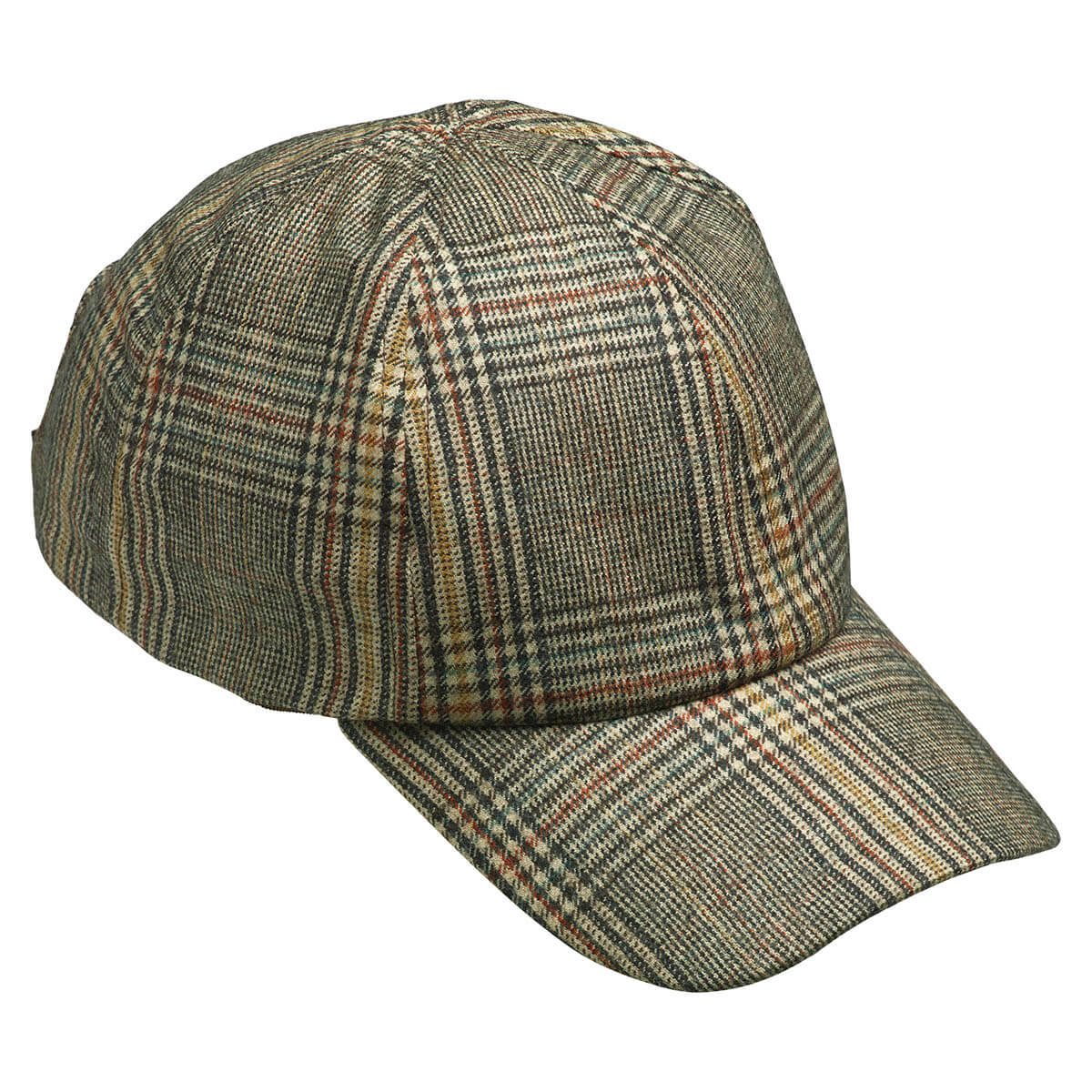 De Grey Tweed Baseball Cap - Main Image
