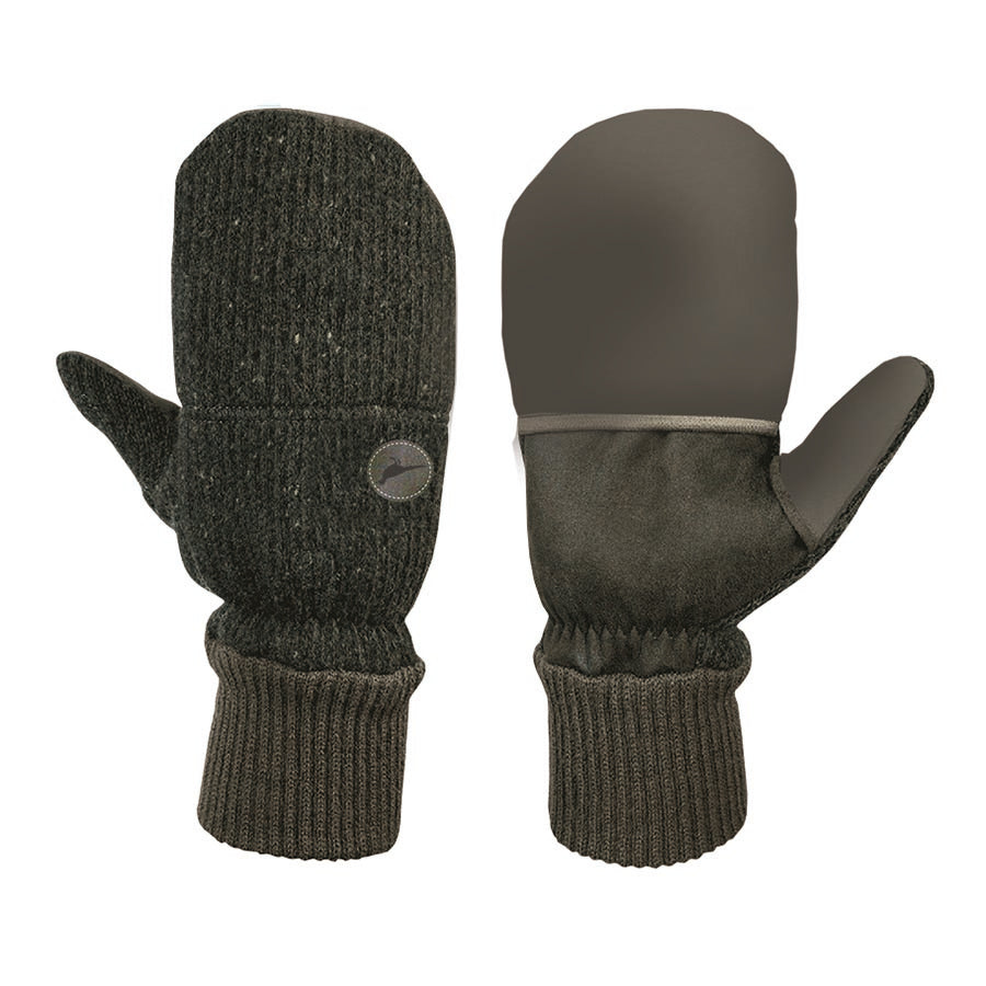 handschuhe mit umklappbarer kappe Vienna Handschuh/Fäustling – Grün meliert