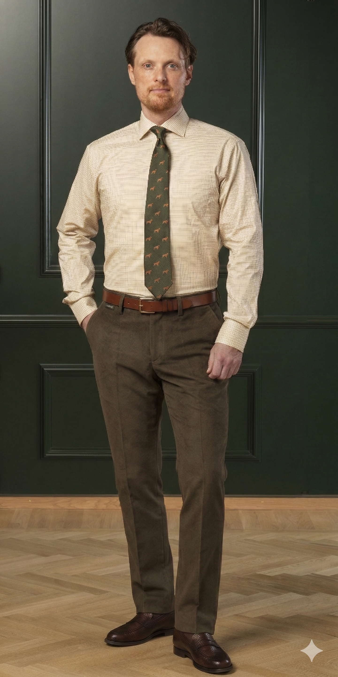 Belgravia Moleskin Trousers - Loden