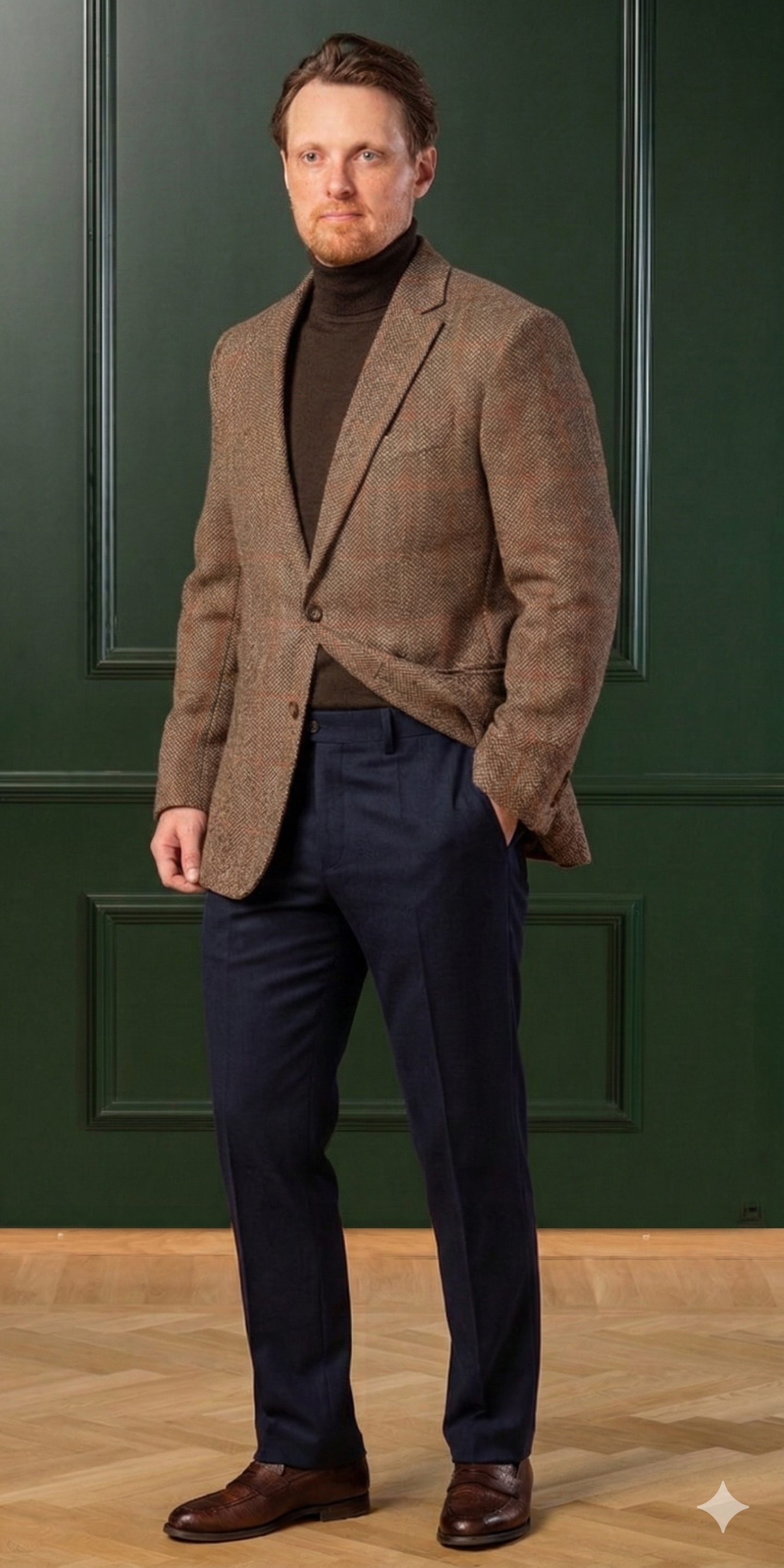 Belgravia Moleskin Trousers - Navy