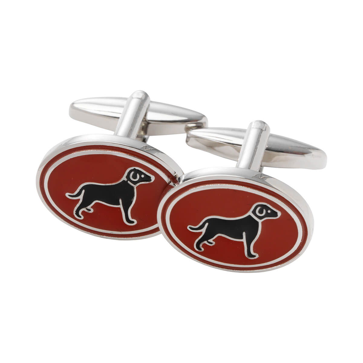 Dog Cufflinks - Blood Orange