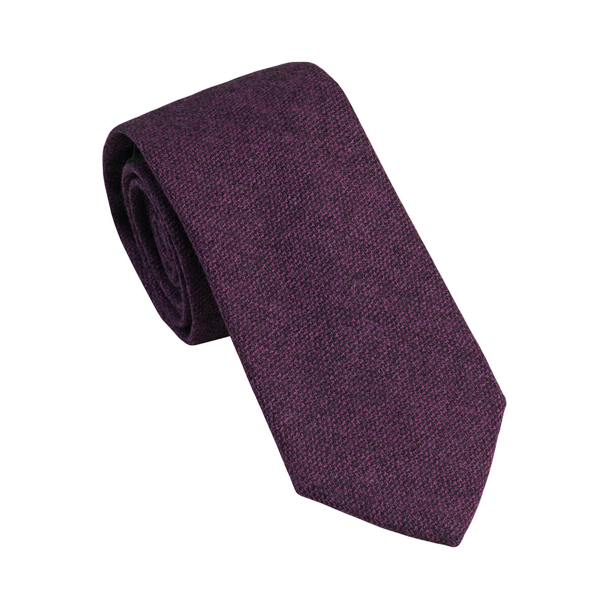 purple tweed tie