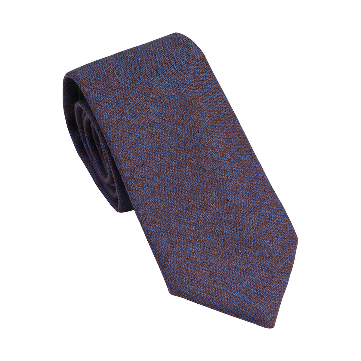 Celtic Tweed Tie - Brownie/Blue