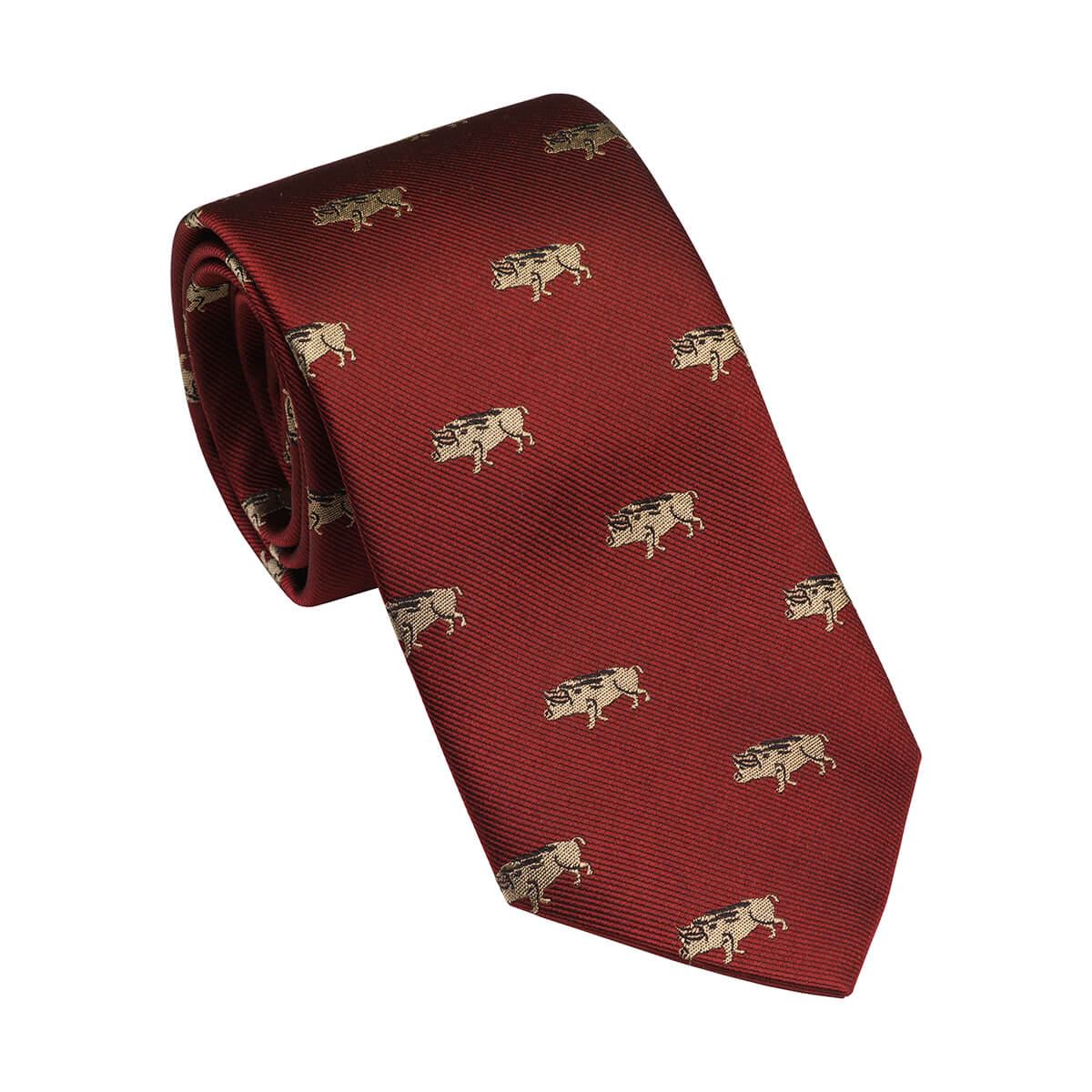 Boar Tie - Vintage Red