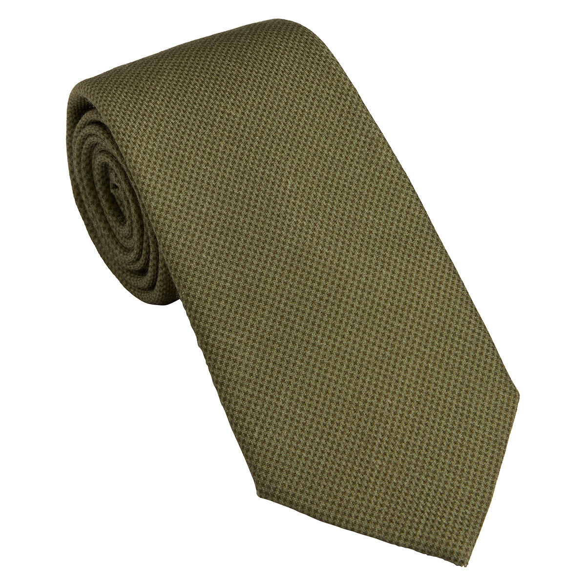 Cravate Houndstooth Laine - Vert