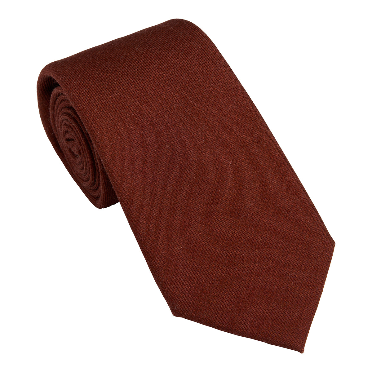 Cravate Houndstooth Laine - Wine