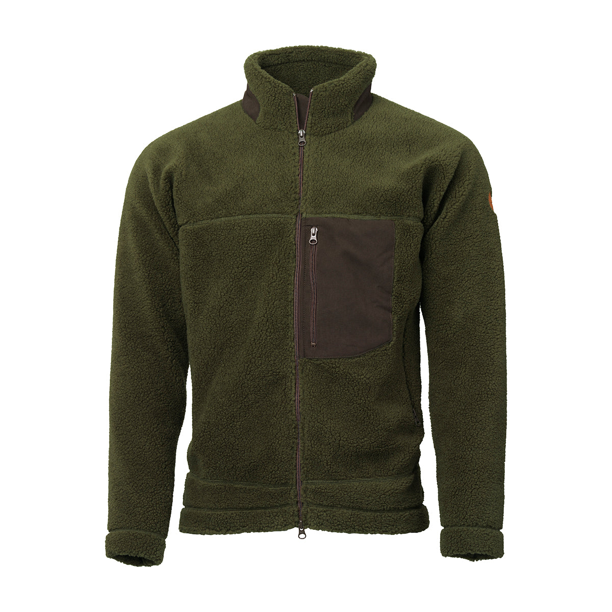 Teddy Fleece Zip Jacket - Olive