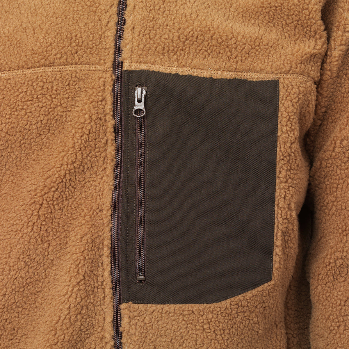 Teddy Fleece Zip Jacket - Toffee