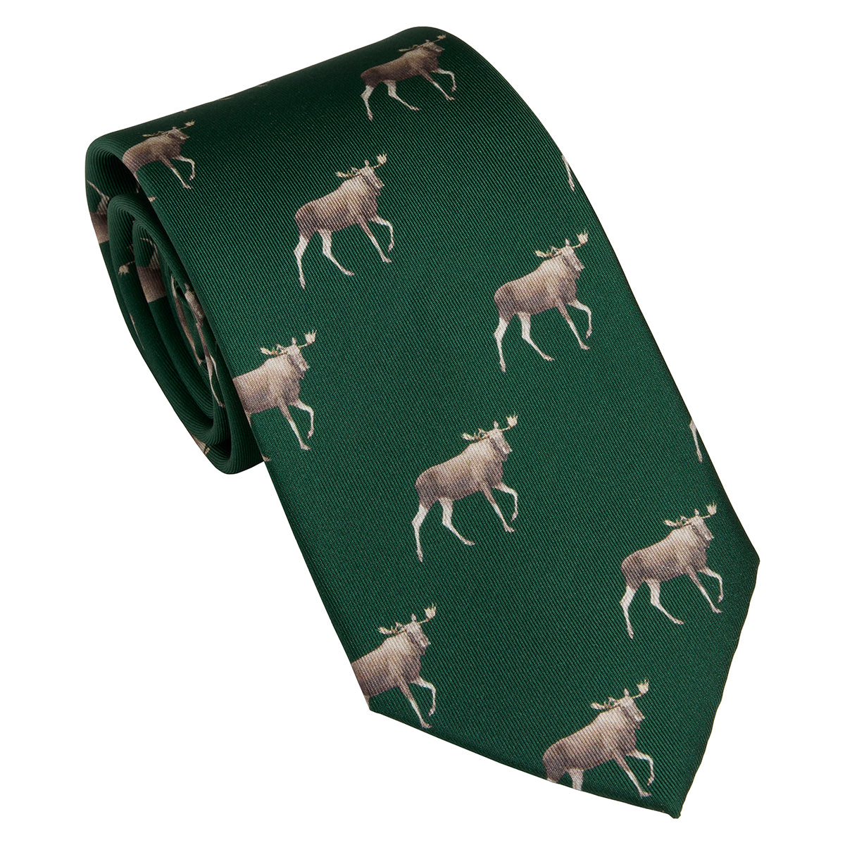 Elk tie - British racing green