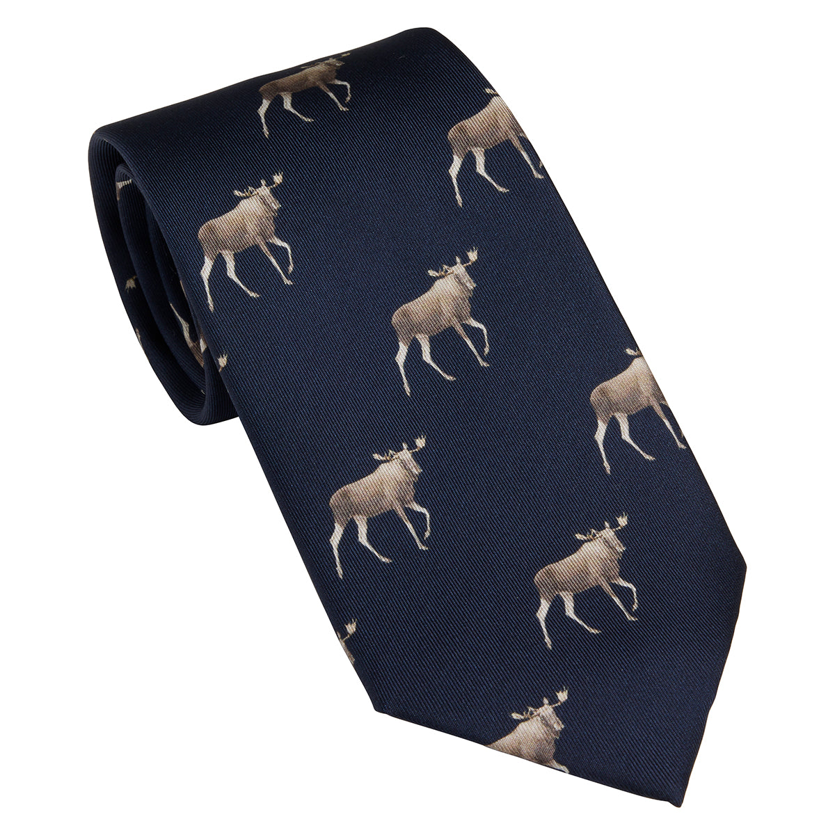 Elk tie - Old navy blue