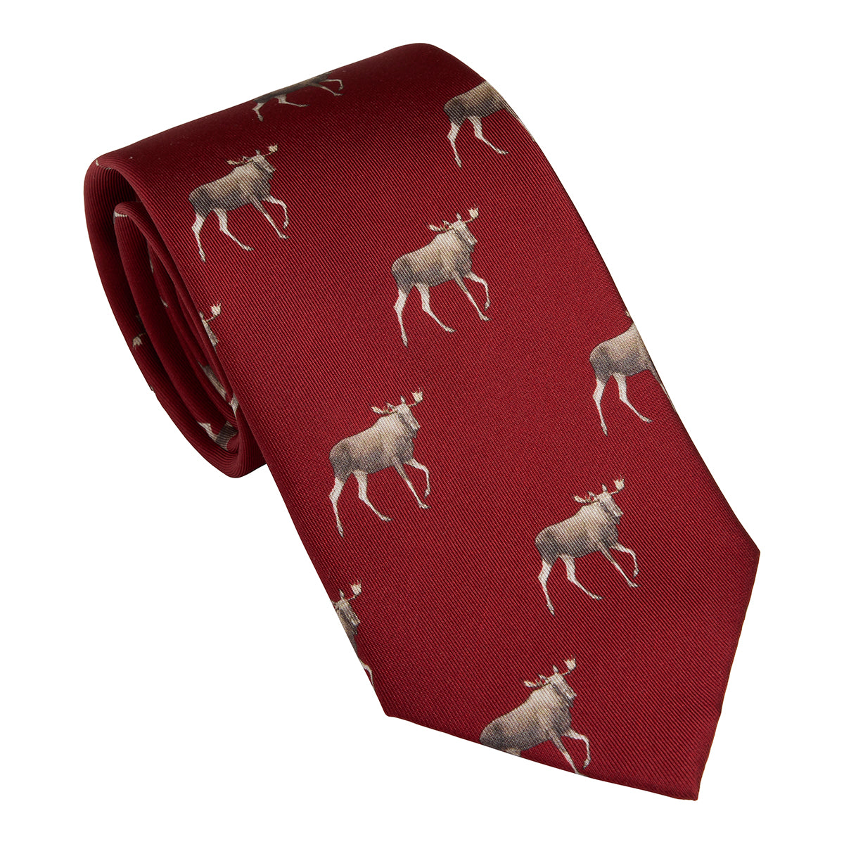 Elk tie burnt orange