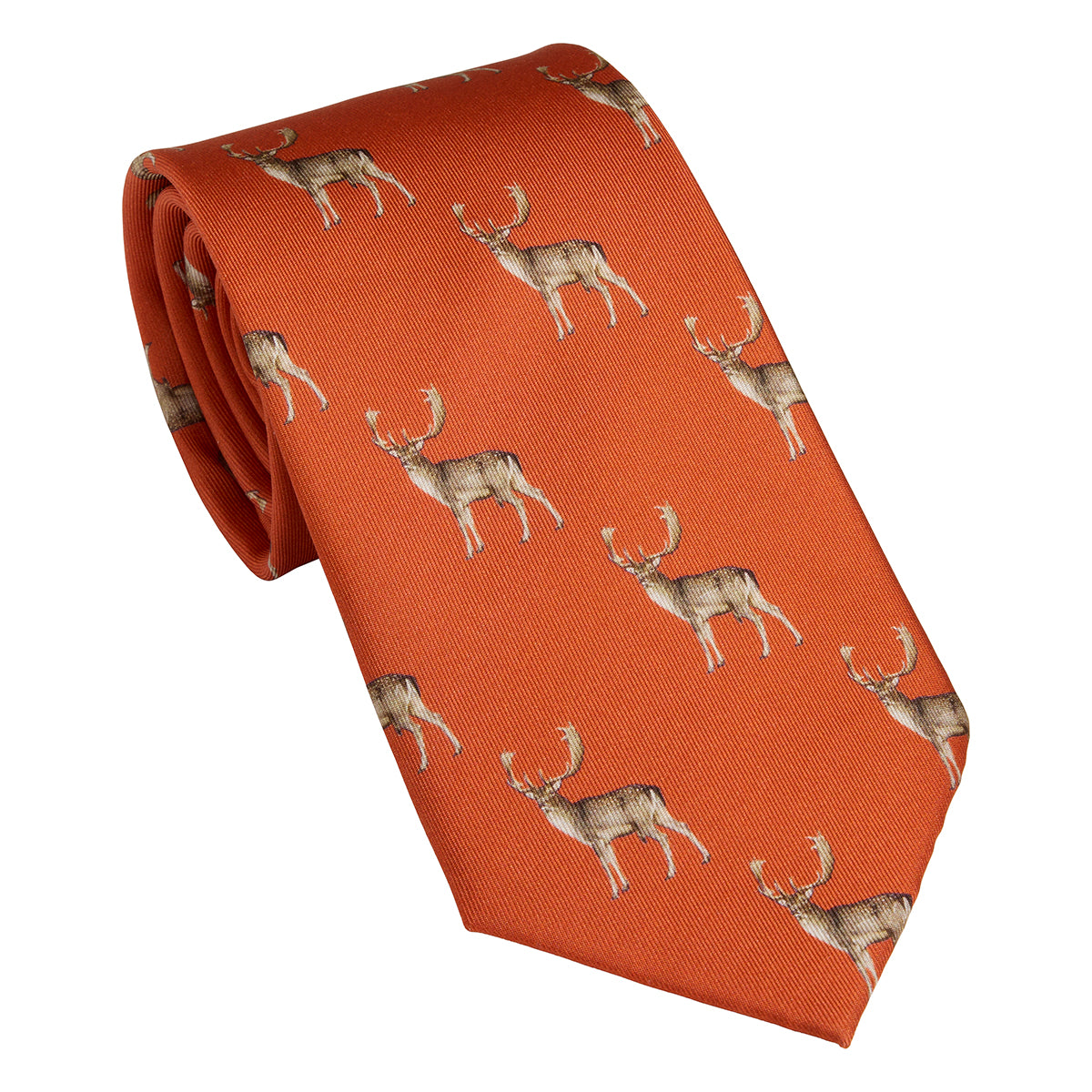 Damhirsch Krawatte - burnt orange