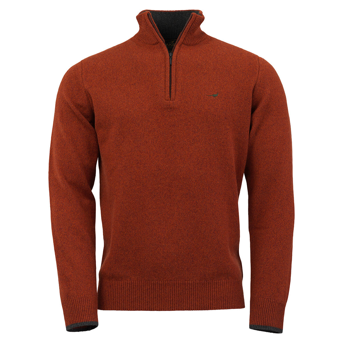 Brompton Zip Neck Lambswool Sweater – Tile