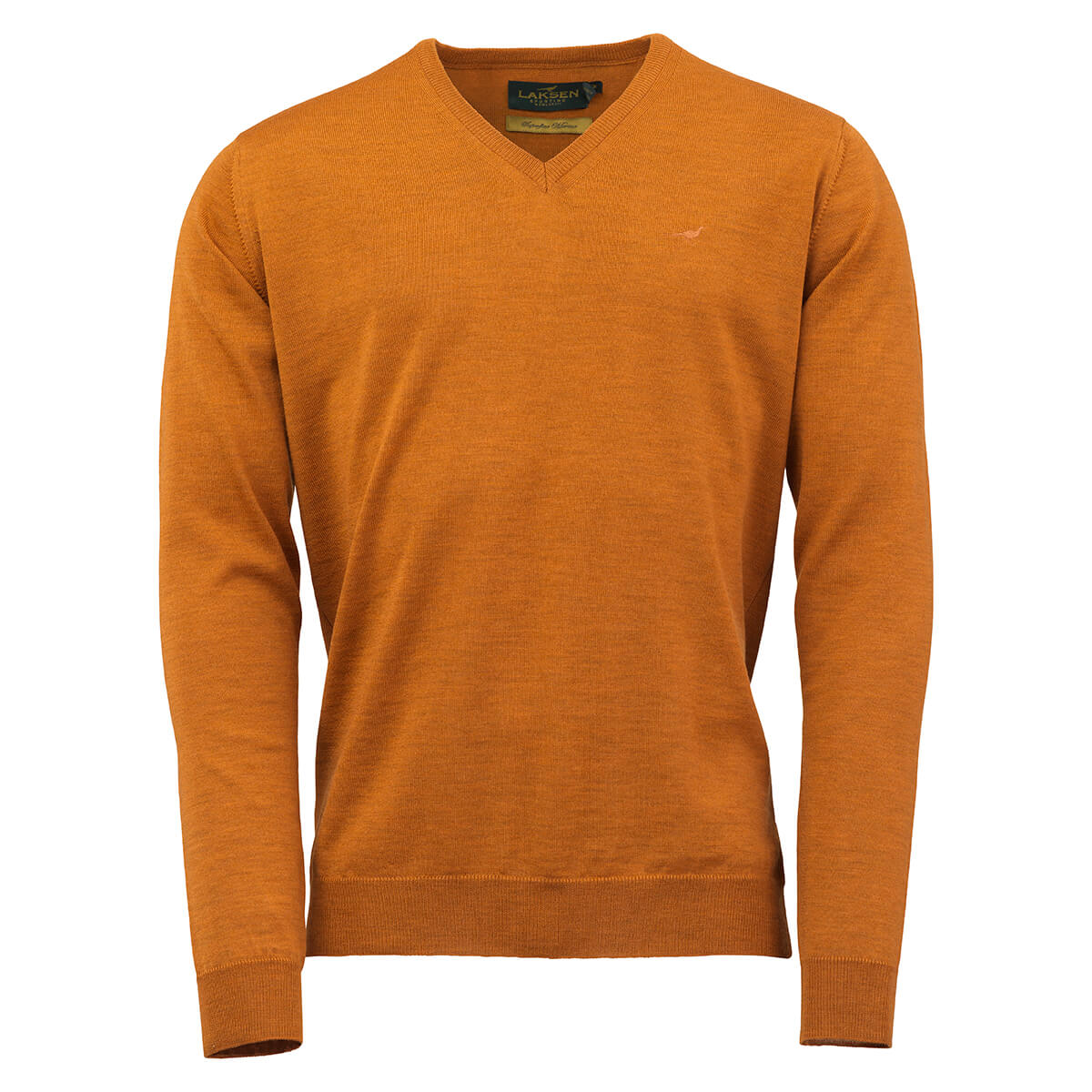 Sussex V-neck Merino Sweater – Mustard