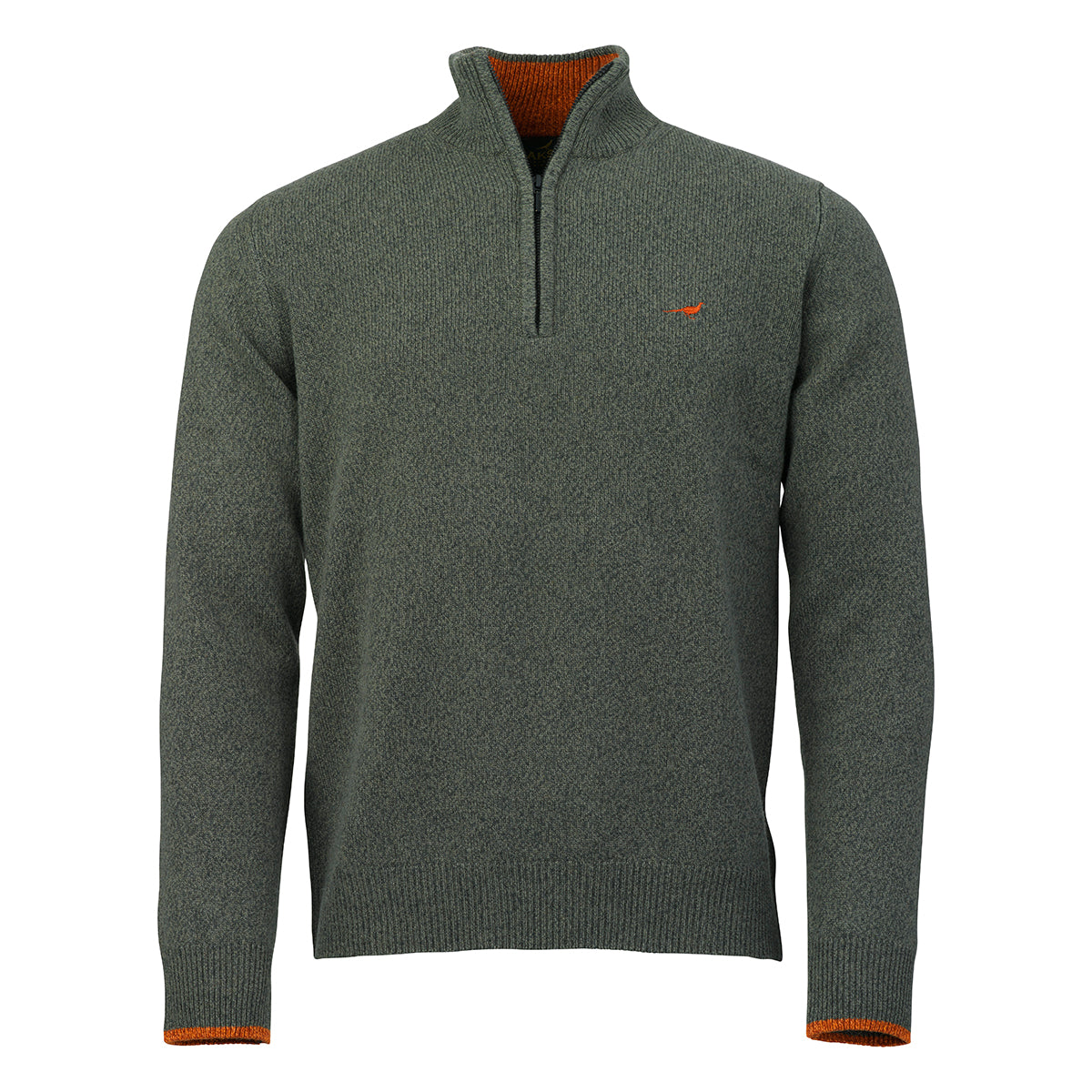 Brompton Zip Neck Lambswool Sweater – Tile