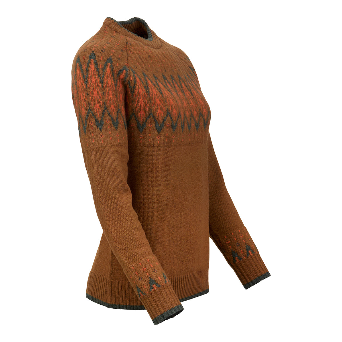 Lady Trondheim Jacquard O-neck Sweater
