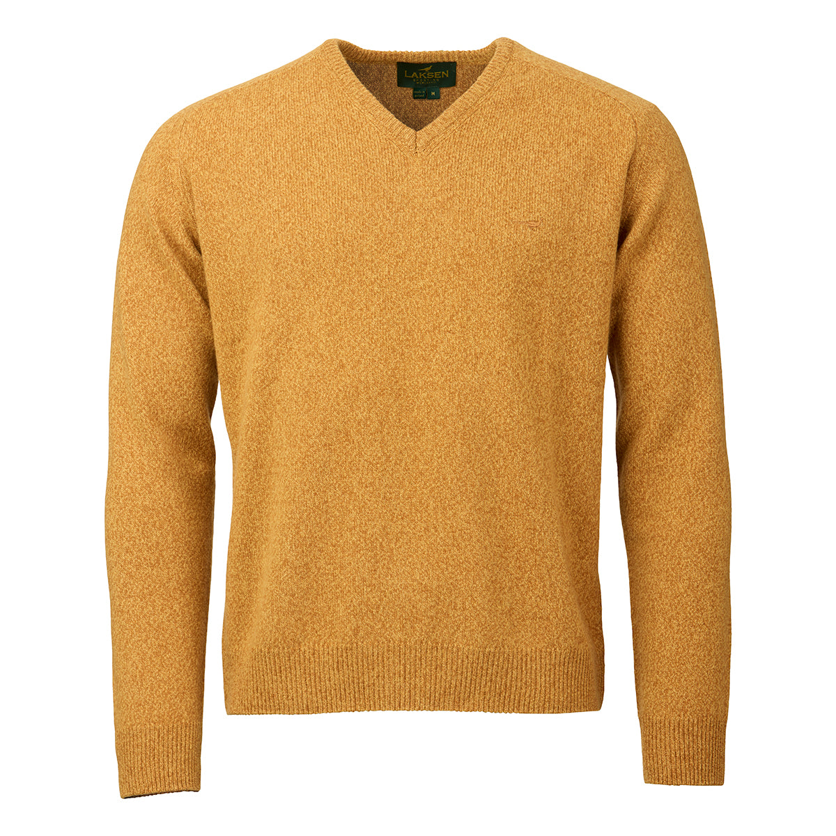 Trent V-neck Lambswool Sweater - Camel