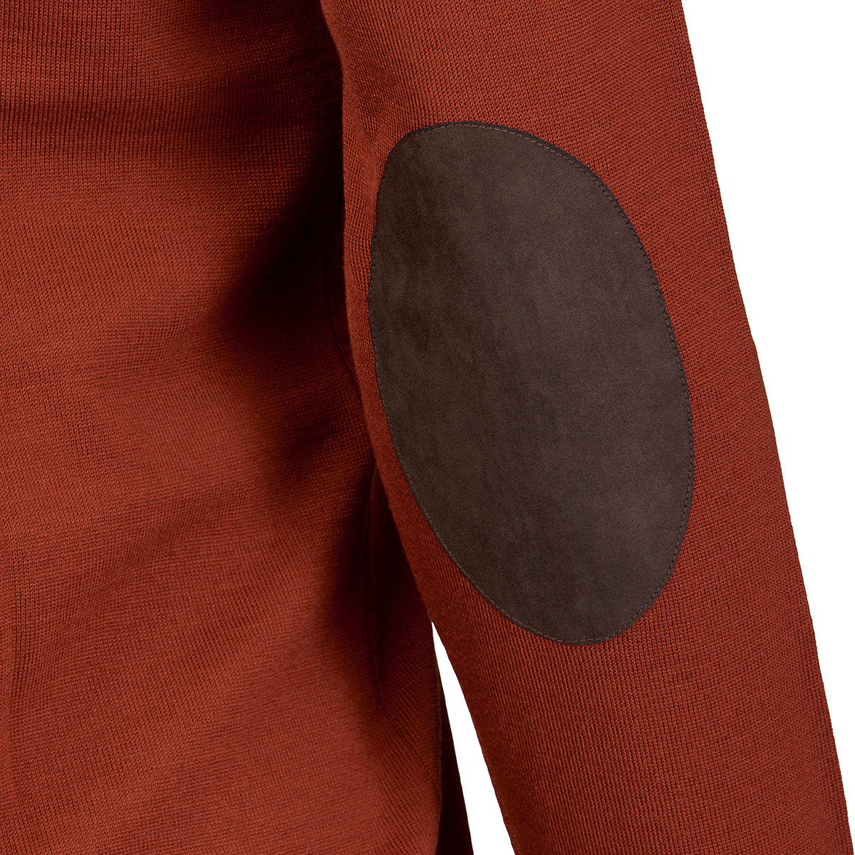 Sussex V-neck Merino Sweater – Burnt Orange