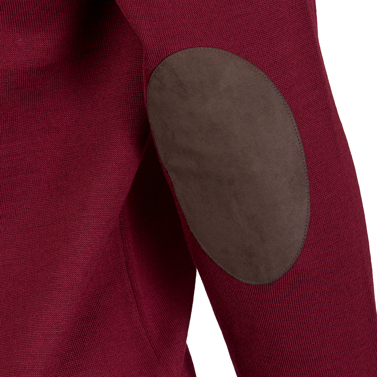 Sussex V-neck Merino Sweater – Bordeaux