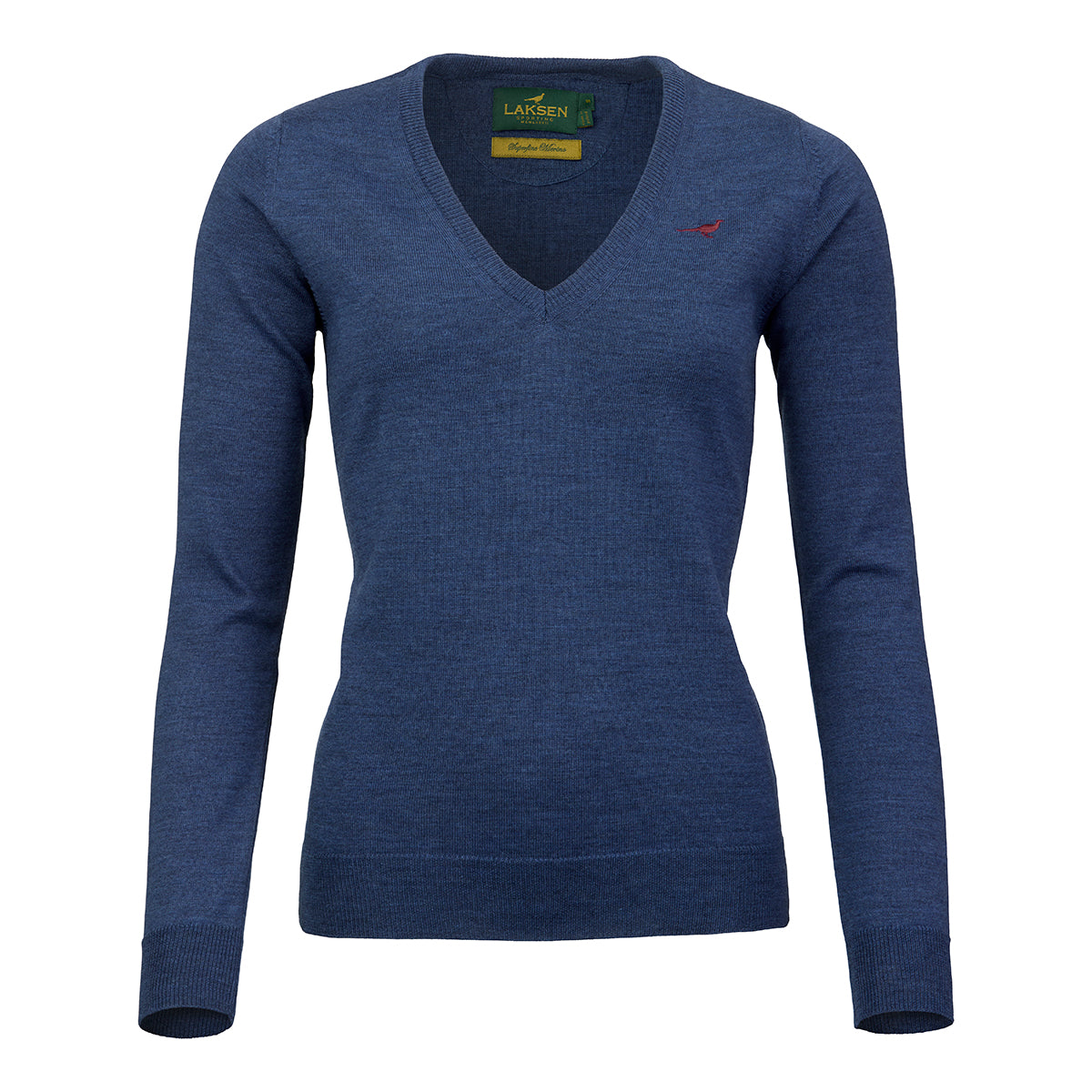 Camilla V-neck Merino Sweater – Corn Blue