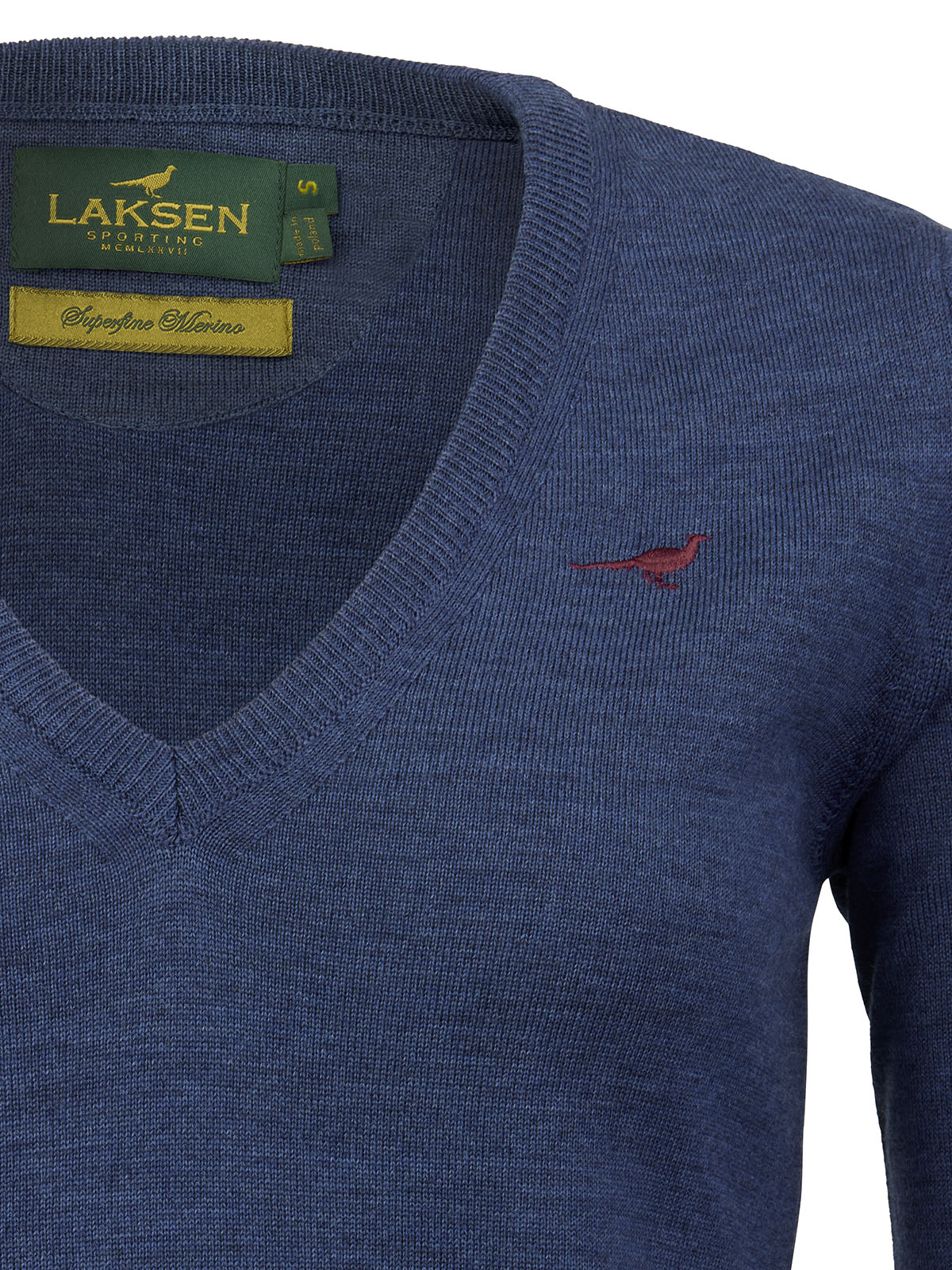 Camilla V-neck Merino Sweater – Corn Blue