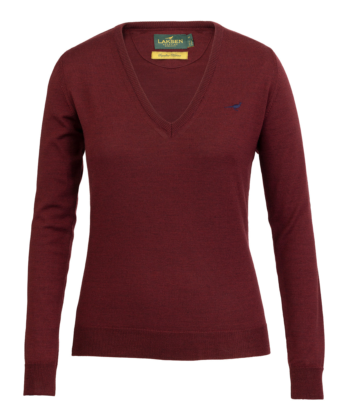 Camilla V-neck Merino Sweater - Vintage Port