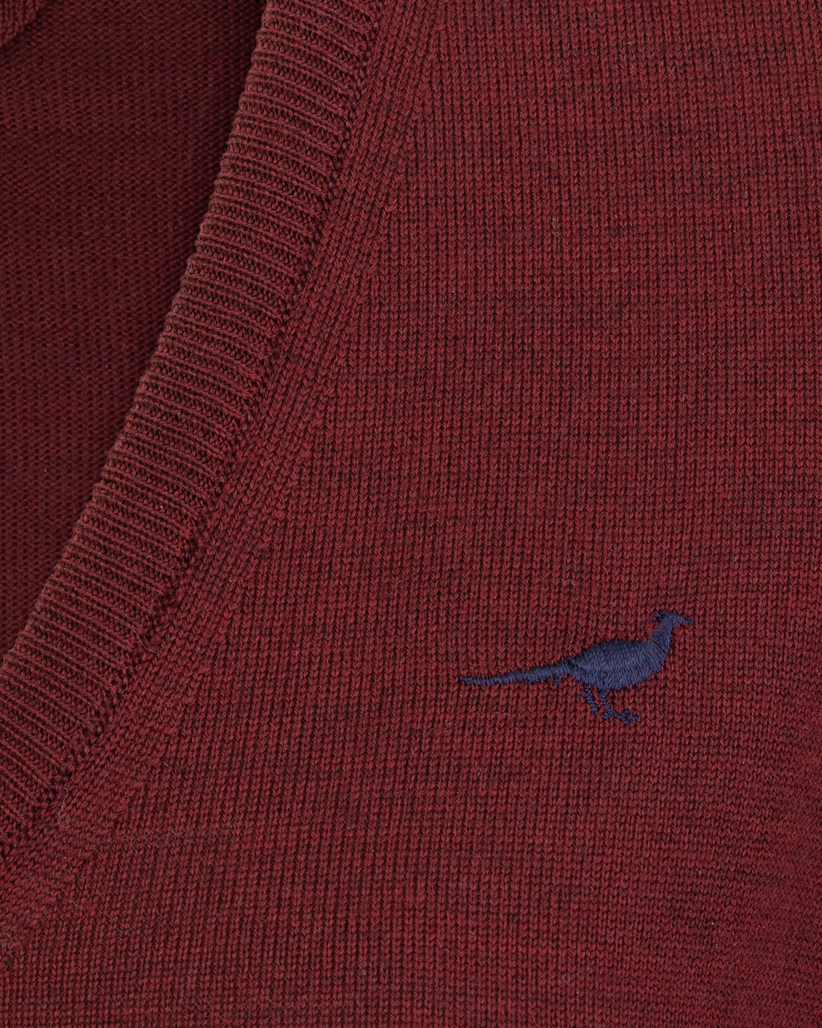 Camilla V-neck Merino Sweater - Vintage Port