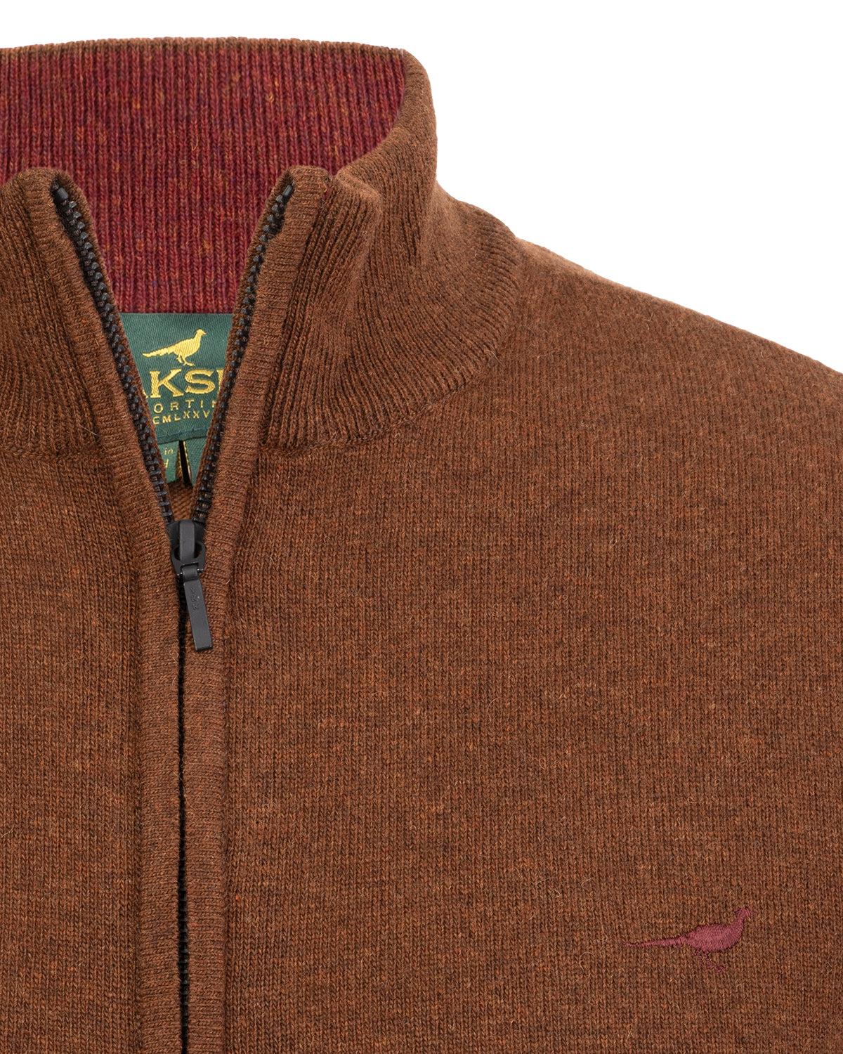 Brompton Zip Neck Sweater - Toffee