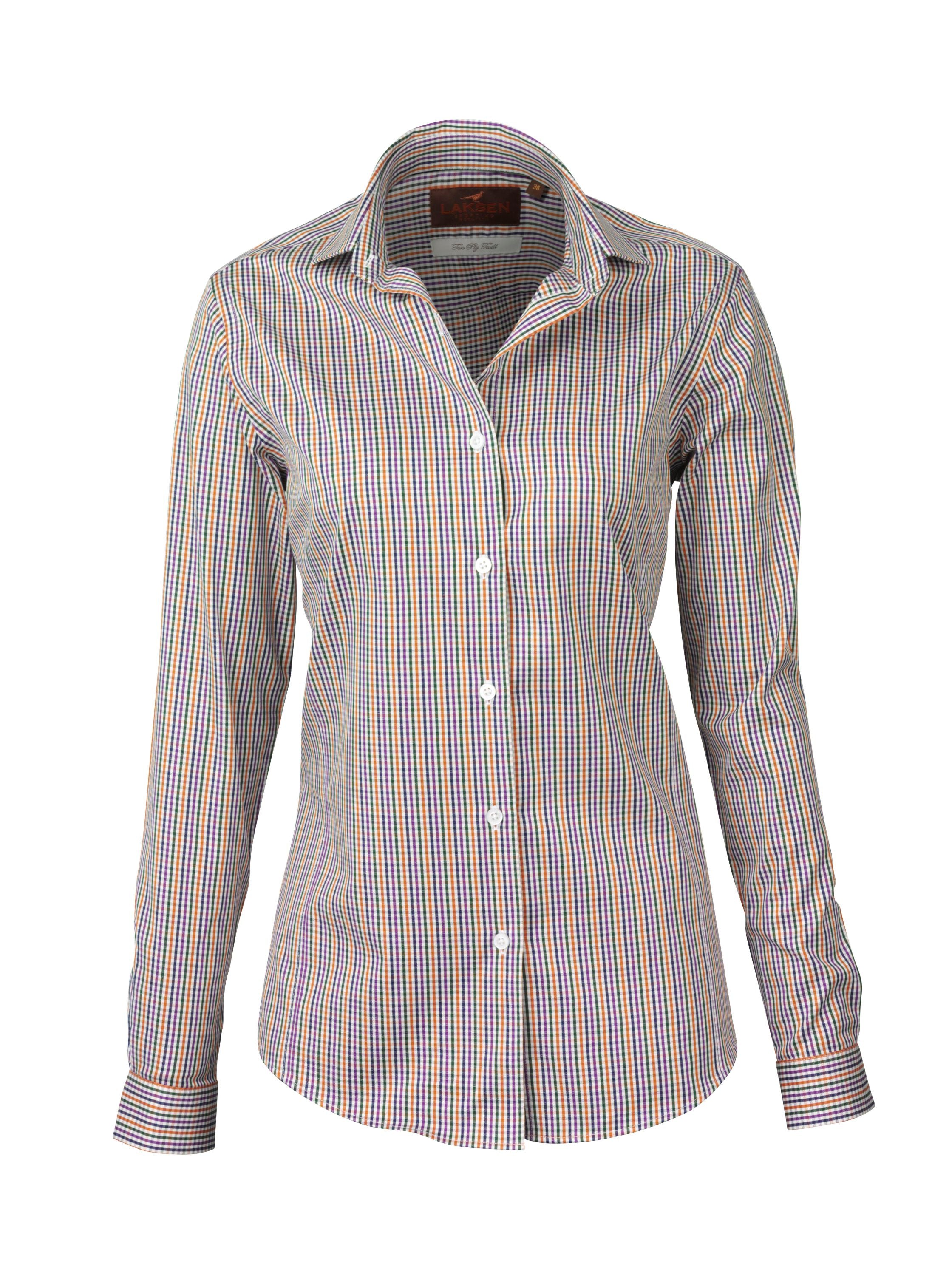 Kim - 2-ply cotton shirt - lady - multi colour