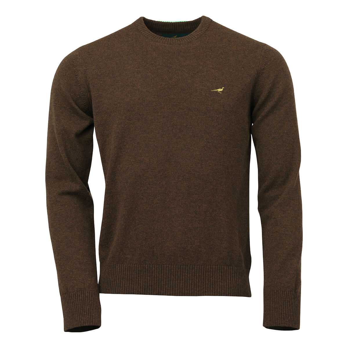 Hoy O-neck Lambswool Sweater - Brownie