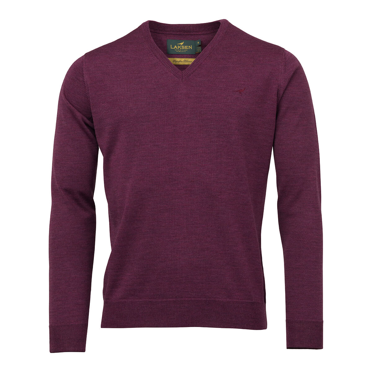 Sussex V-neck Merino Sweater - Heather