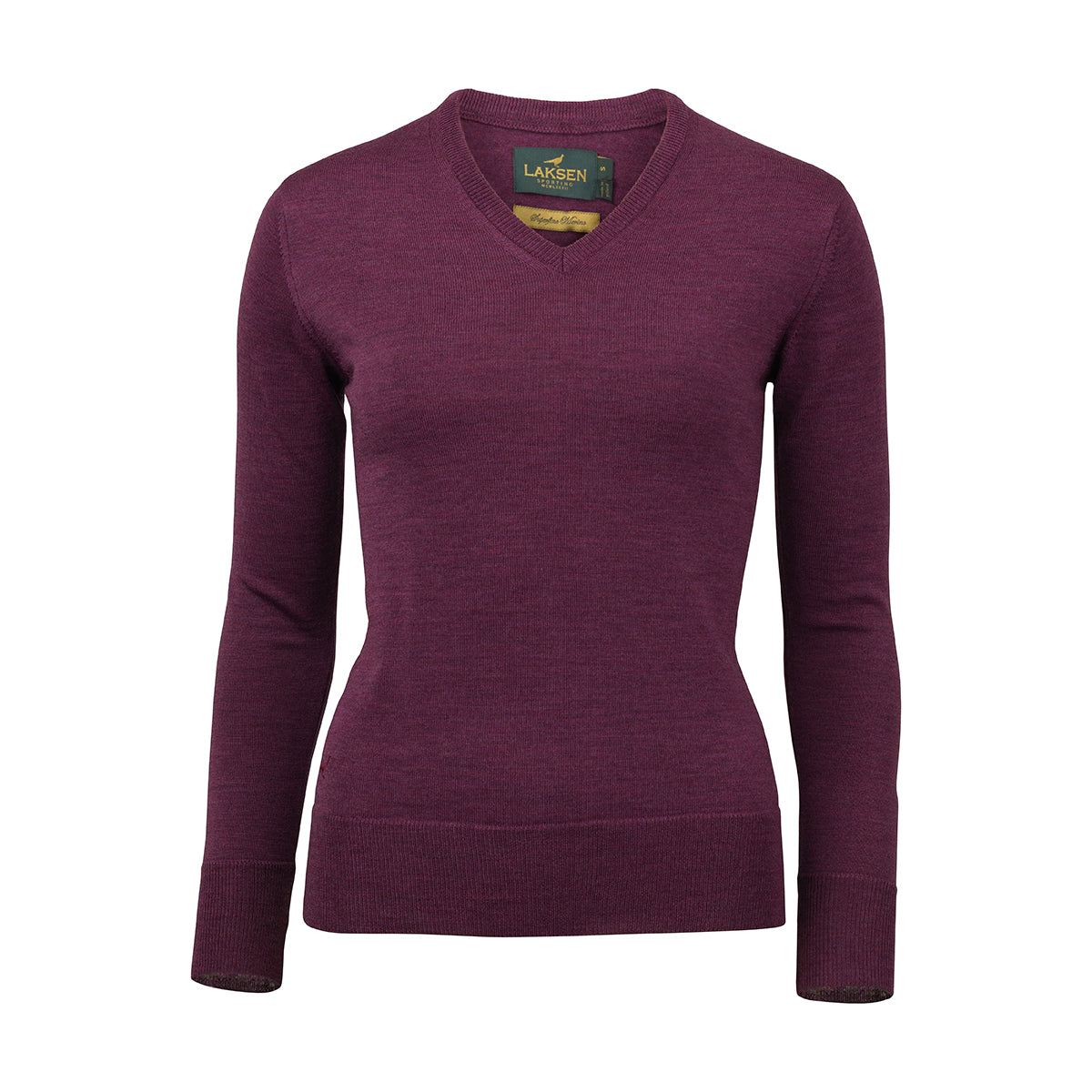 Carnaby V-neck Merino Knit - Heather