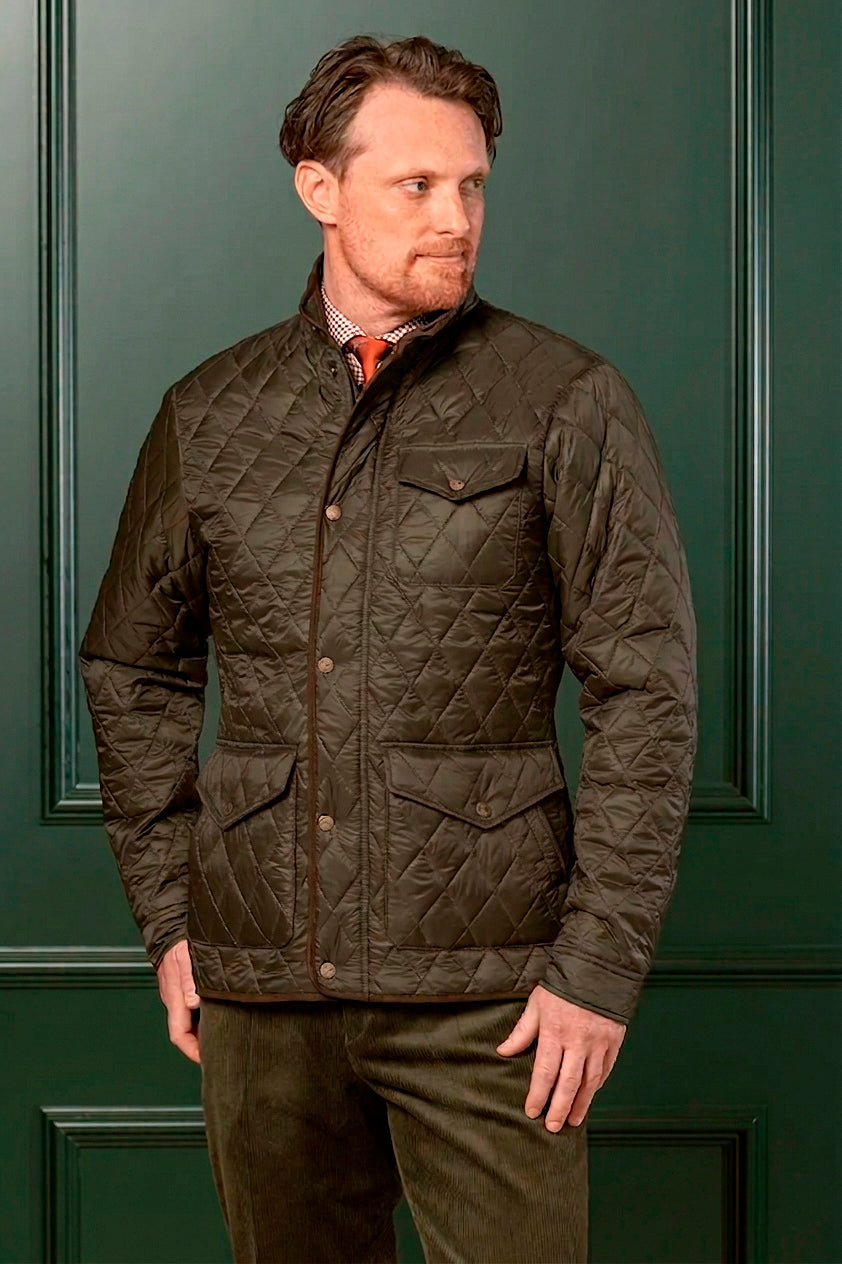 Brewster Quilted Jacket - Olive