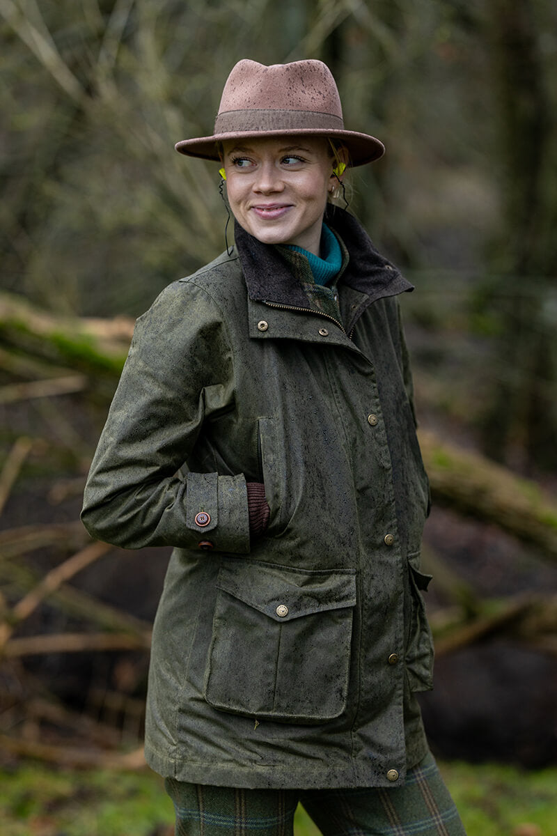 Ashley Oilskin Jacket - Forest