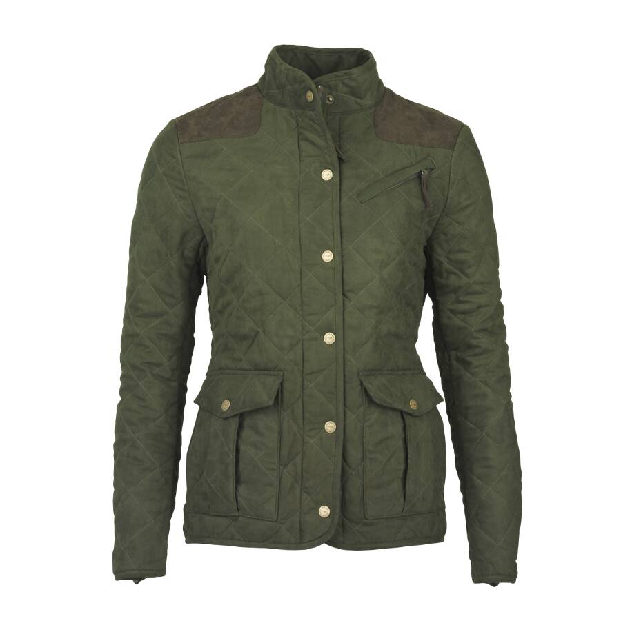 Ladies Hampton Quilted Jacket - Olive