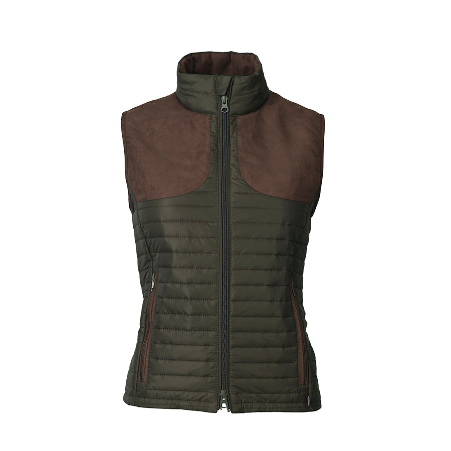 Bristol Quilted Ladies Vest - Olive