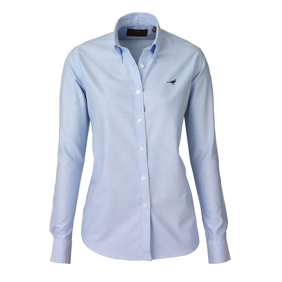 Ladies Notre Dame Oxford Shirt – Light Blue