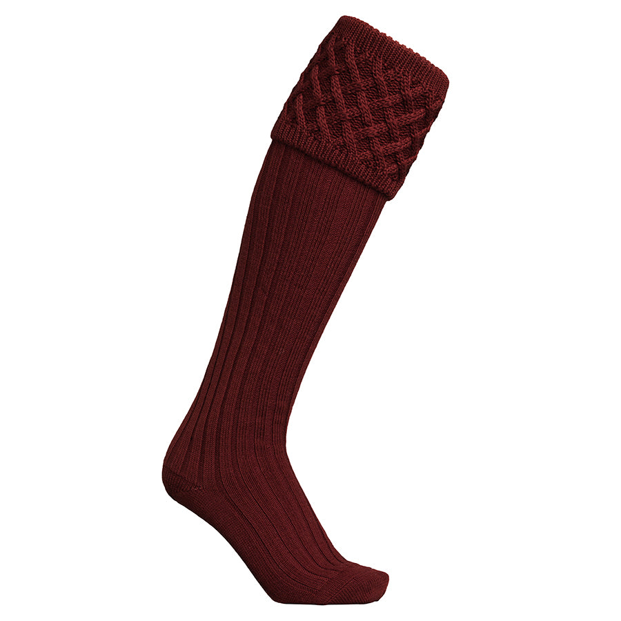 Windsor Hunting Socks - Wine